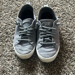 Sperry gray tennis shoes size 8.5